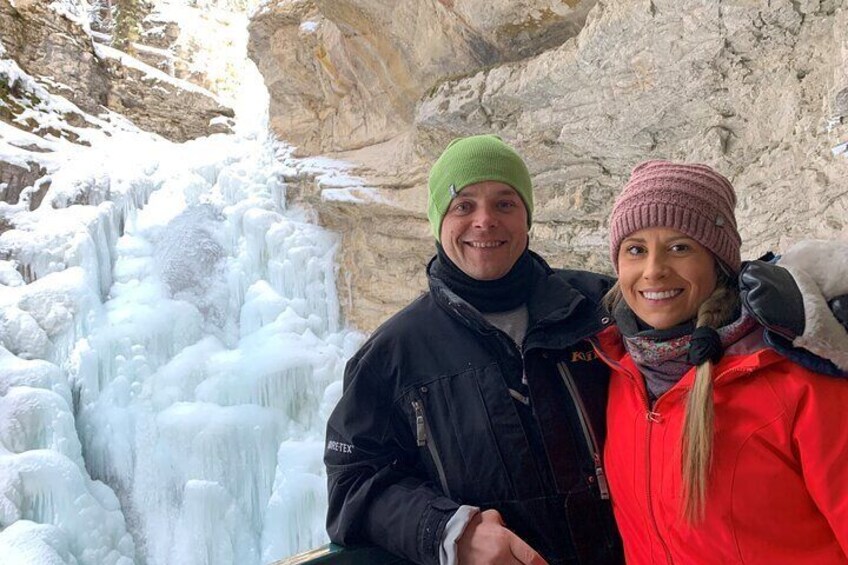 Johnston Canyon Icewalk from Banff AM