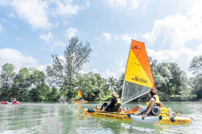 Kayak Sailing in Singapore, Mangrove, Kelong & Pulau Ubin, Seafood Meal Included