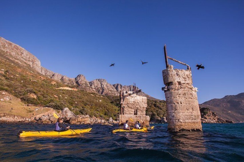 Paddling out from Hout Bay along the famous Chapman's Peak