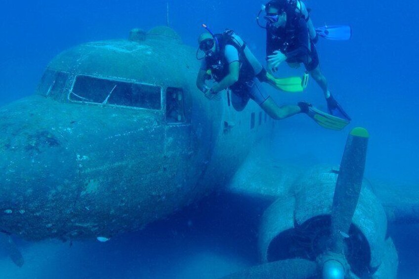 Diving to Sunken Plane