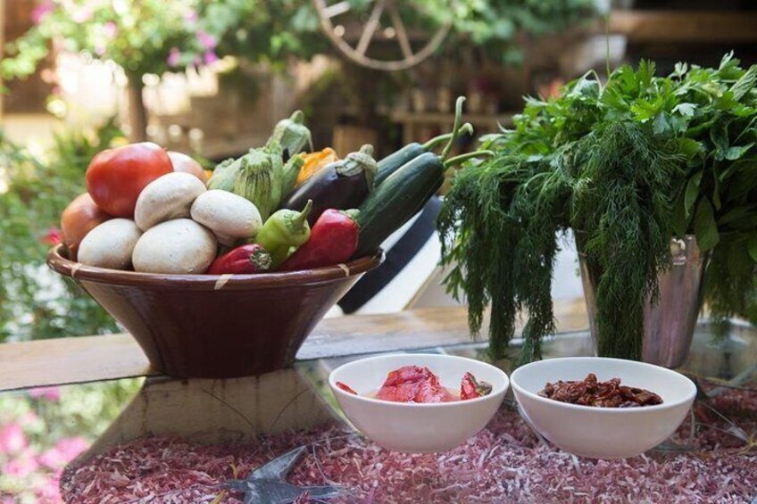 Cretan Cooking Classes in a magic garden 