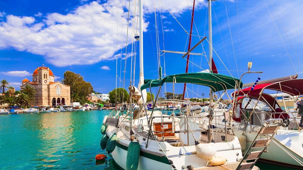 Picture 1 for Activity Athens: Guided Day Trip to Aegina Island with Swimming
