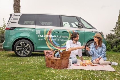 Green tour with electric van and picnic based on organic products