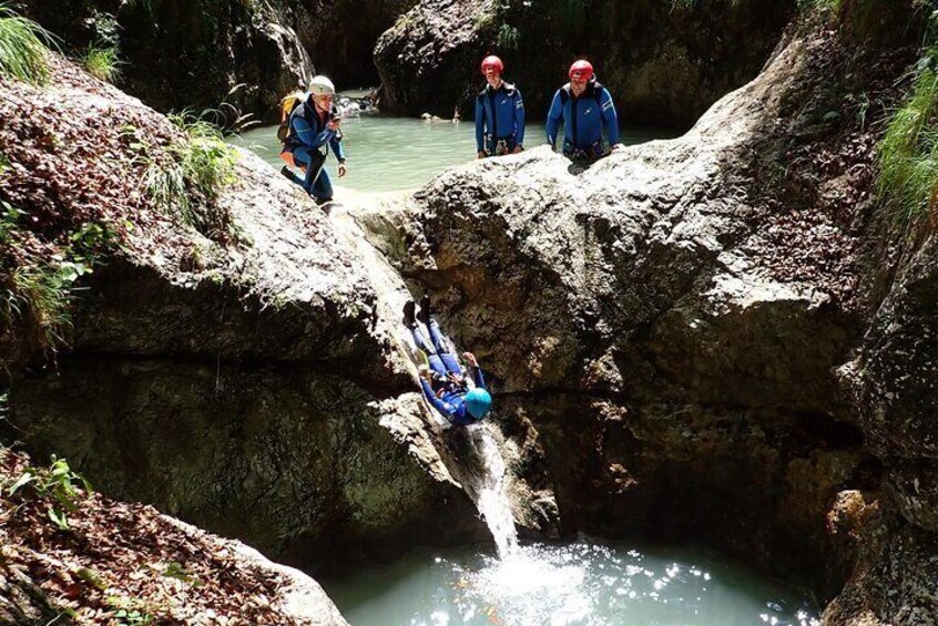 CANYONING in Susec from Bovec, Families welcome, photo service