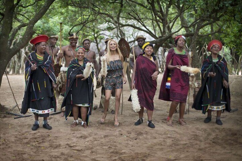 Hluhluwe Imfolozi & DumaZulu Cultural Village Tour from Durban