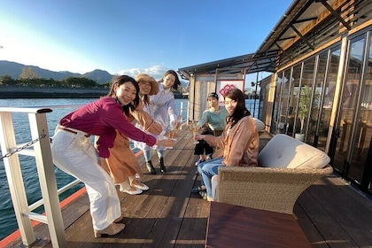 Lunch Cruise on HANAIKADA (Raft-Type Boat) with Scenic View of Miyajima