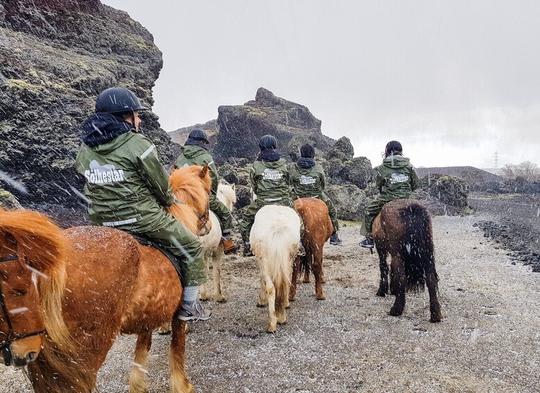 Picture 6 for Activity Reykjavik: Red Lava Horse Riding Tour