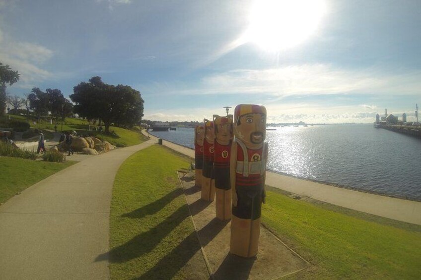 The waterfront at Geelong has been transformed into a fascinating promenade.