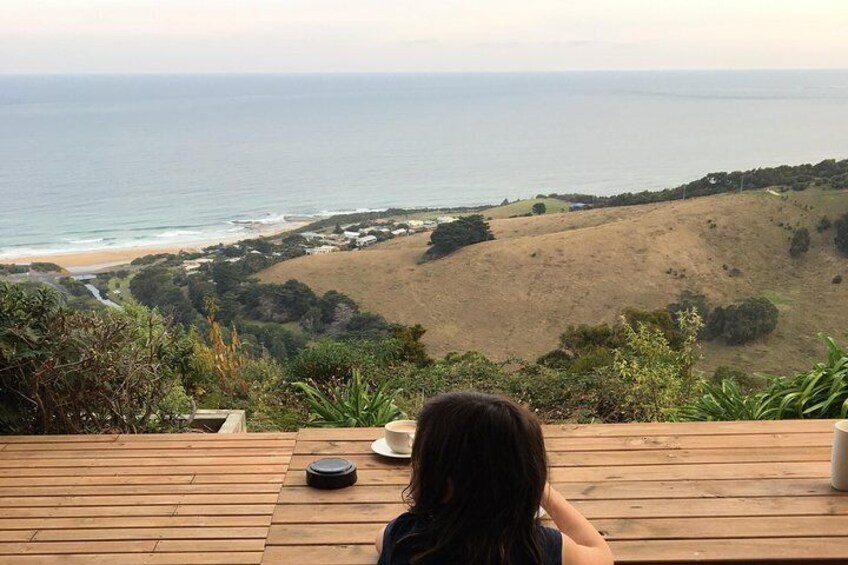 A soaring view from our accommodation on the Great Ocean Road.