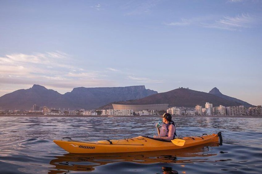 Kayak in Table Bay