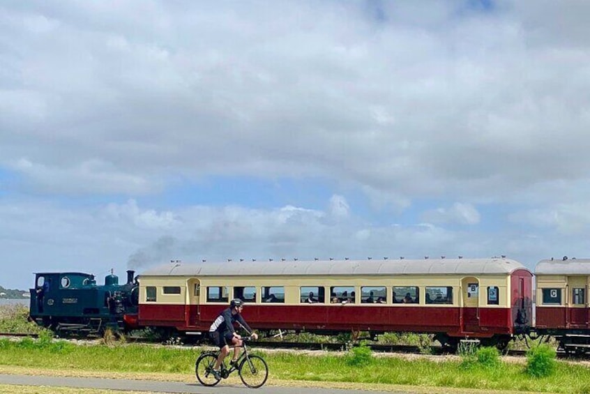Cycling along the Bellarine Rail Trail