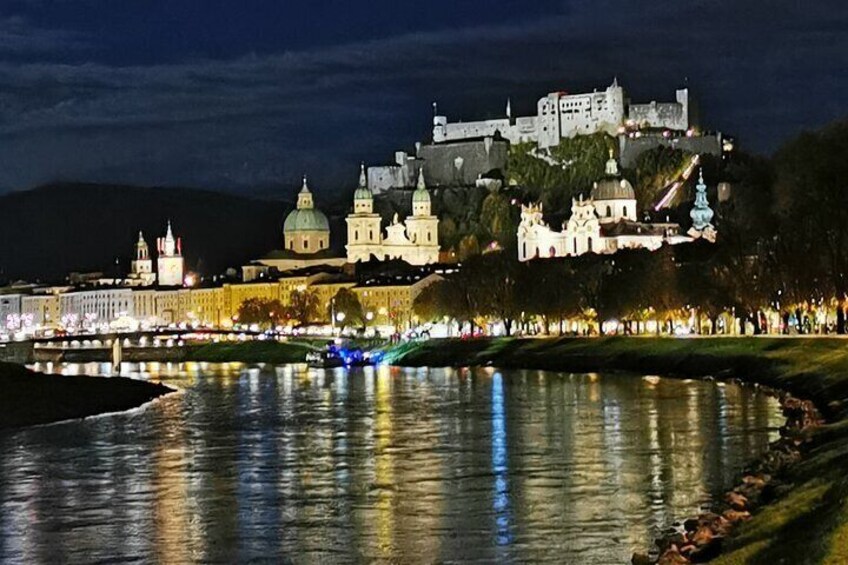Nightfall over the Fort and Salzburg