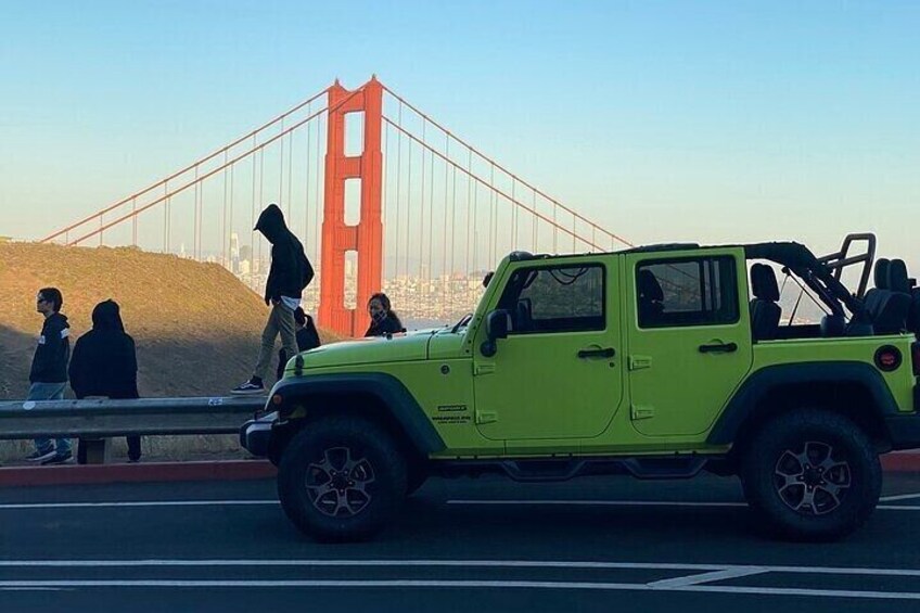 3-Hour Private Group San Francisco Open Top Jeep Tour