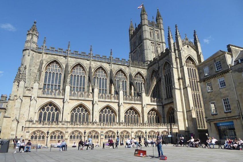 You will discover the fascinating history behind the Bath Abbey