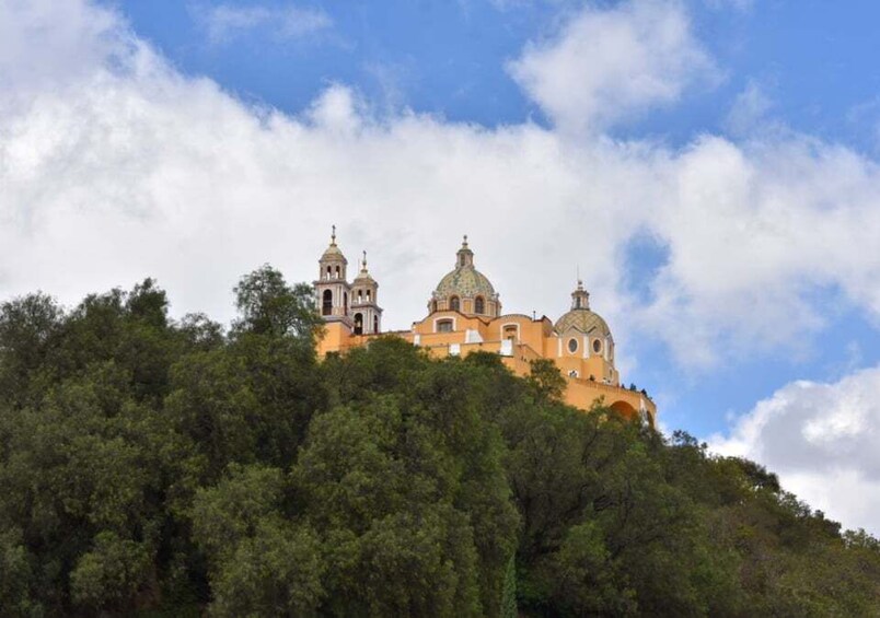 From Puebla: Cholula Pyramid and Churches Half-Day Tour