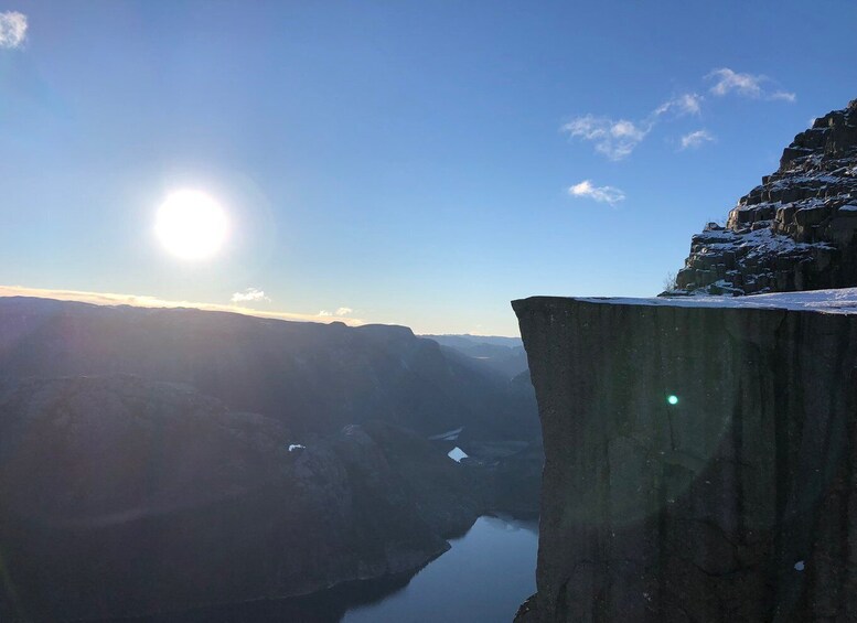 Picture 2 for Activity Stavanger: Guided Winter Hike Pulpit Rock Preikestolen