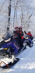 Ciudad de Quebec: recorrido guiado en moto de nieve