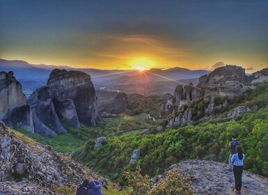 Meteora Aftentur med betagende udsigt til solnedgang