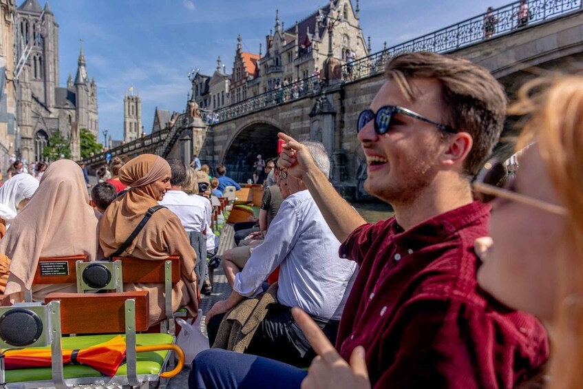 Picture 3 for Activity Ghent: 50-Minute Medieval Center Guided Boat Trip