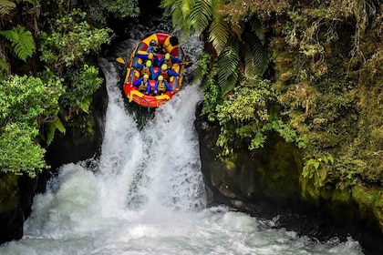 Canotaje en aguas bravas en el río Kaituna y las cataratas del Tutea