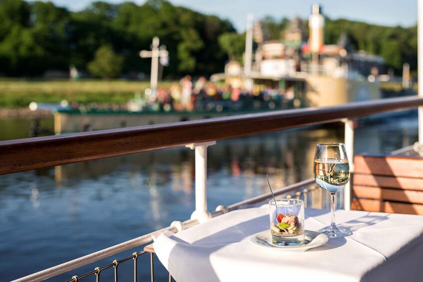 Picture 2 for Activity Dresden: Sunset Paddle Steamer Tour on the Elbe River