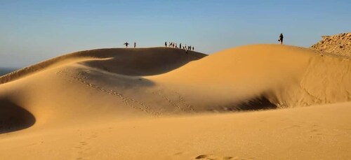 Agadirin auringonlasku Saharan autiomaan dyynit puoli päivää vierailu
