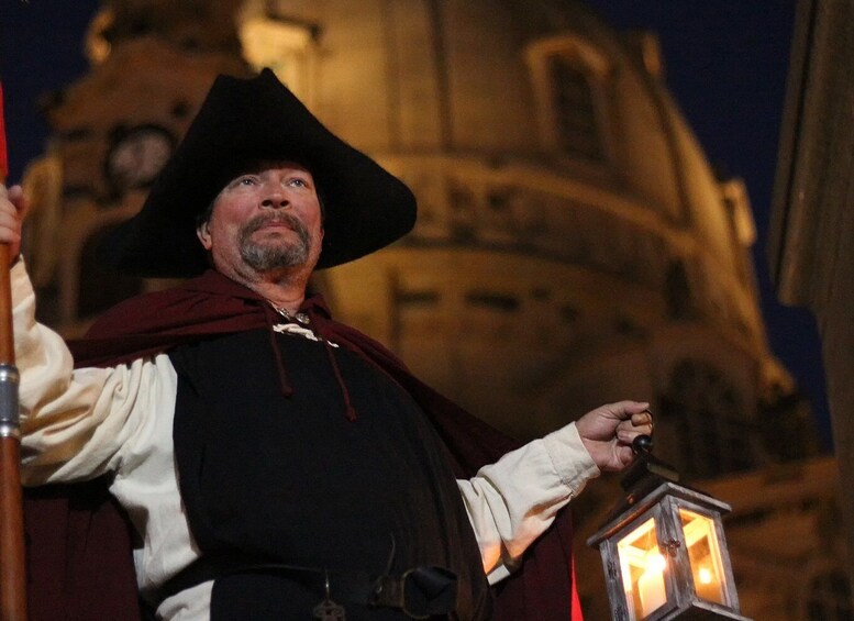 Picture 2 for Activity Dresden: Walking Tour with a Night Watchman and Meal