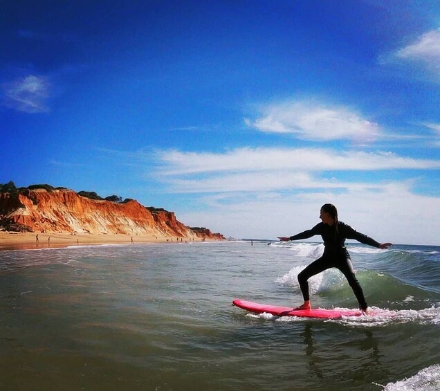 Picture 1 for Activity Albufeira: 2-Hour Falesia Beach Surf Lesson