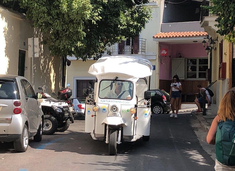 Picture 4 for Activity Athens: Private Evening Sightseeing Tour by Electric Tuk-Tuk