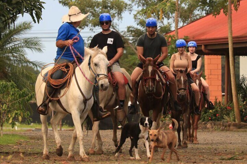 Río Celeste Full Day Pass Tubing and Horseback Riding.