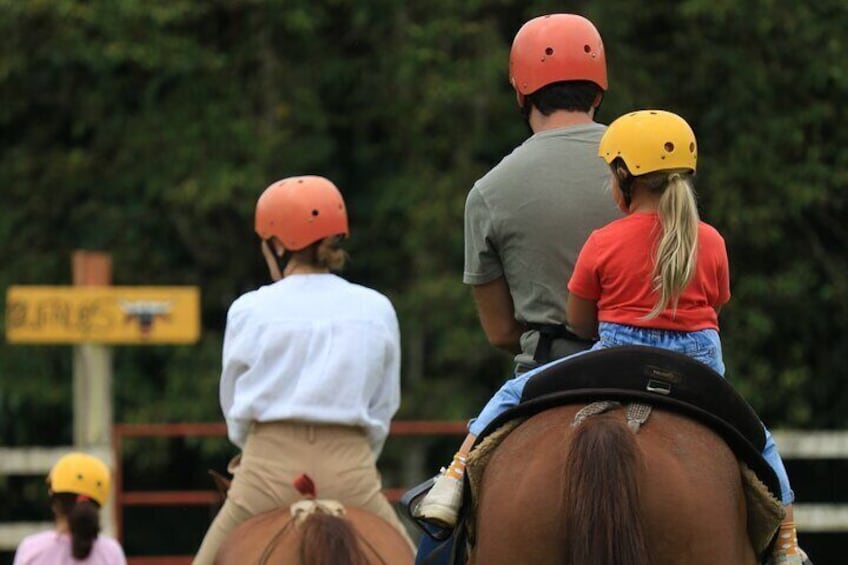 Río Celeste Full Day Pass Tubing and Horseback Riding.