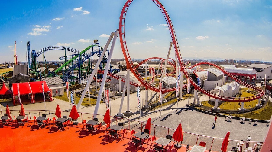 From Krakow: Energylandia Day Ticket with Transport Options