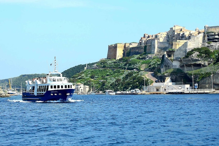 From Ajaccio or Porticcio: Day Trip to Bonifacio by Boat