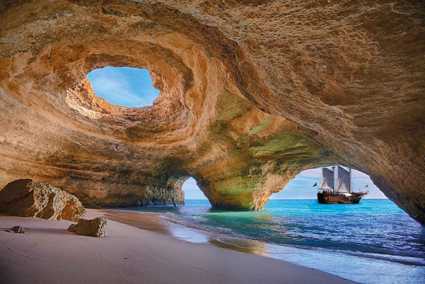 Picture 3 for Activity Portimão: Pirate Ship Cave Cruise