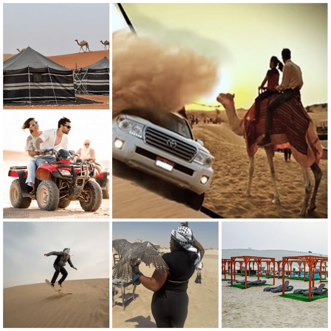 Doha: Dune Bashing, Camels, ATV & Beach Camp Family Friendly