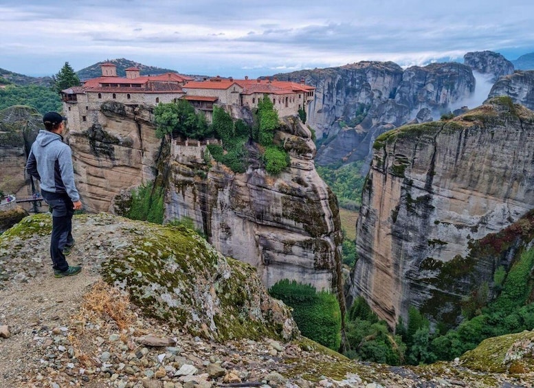 Picture 1 for Activity Athens: Meteora Monasteries & Caves Day Trip & Lunch Option