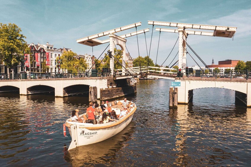 Picture 1 for Activity Amsterdam: Open Boat Cruise with Unlimited Drinks Option