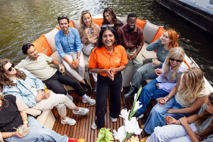 Picture 9 for Activity Amsterdam: Open-Boat Cruise with Unlimited Drinks Option