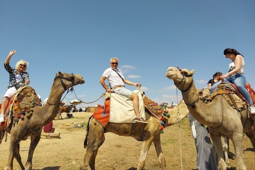 Giza Pyramids, Camel Ride, Quade Bike and Shopping Tour with Dinner Cruise