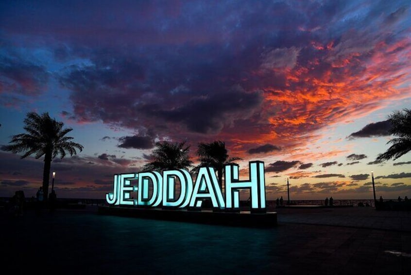 Jeddah Sign in the waterfront