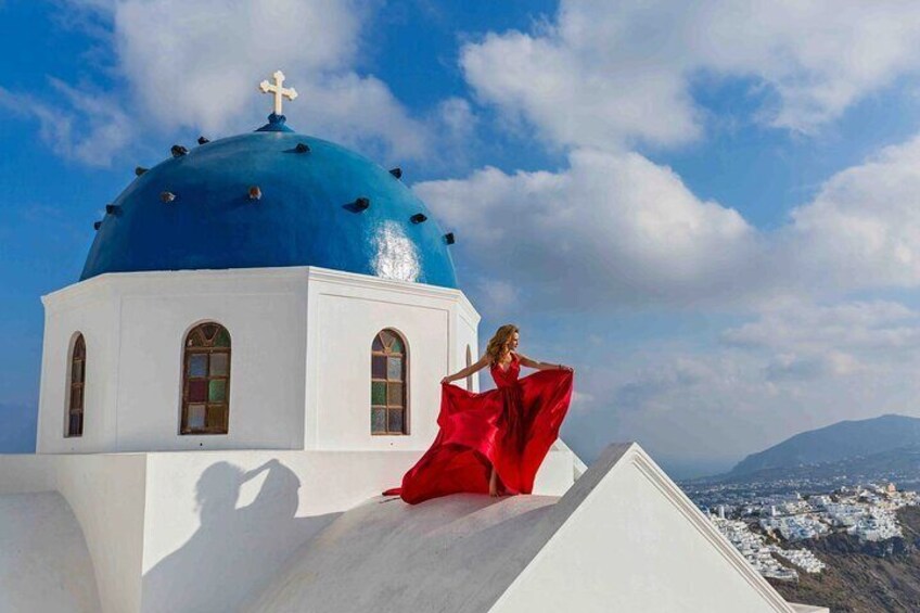 Santorini Flying dress