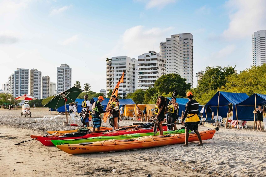 Picture 6 for Activity Cartagena: Sunset Sea Kayaking Tour