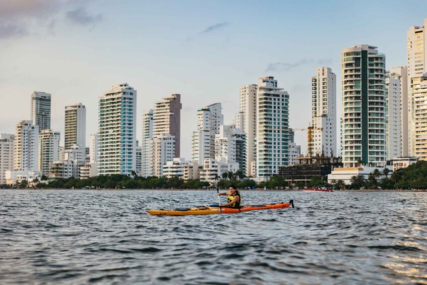 Cartagena: Sunset Sea Kayaking Tour