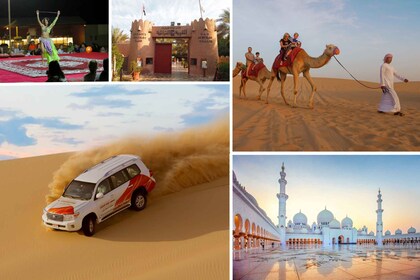 Abu Dhabi: City Tour and Desert Safari Package