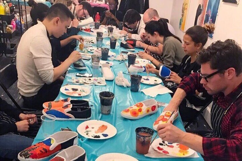 Sneakers Painting Class in Celebration Town