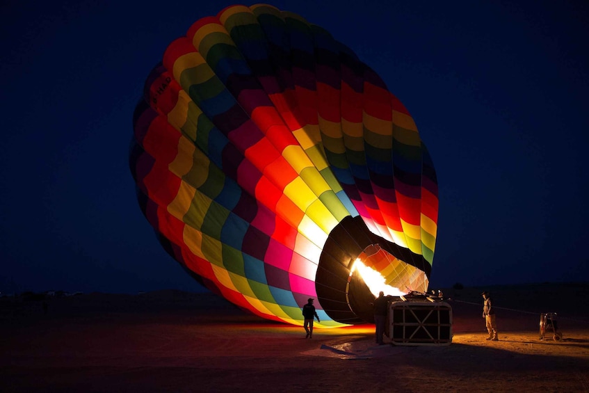 Picture 1 for Activity Dubai: Hot Air Balloon Ride with Camel Ride & Falcon Show