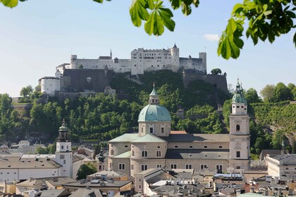 Salzburgo: entrada a la fortaleza de Hohensalzburg