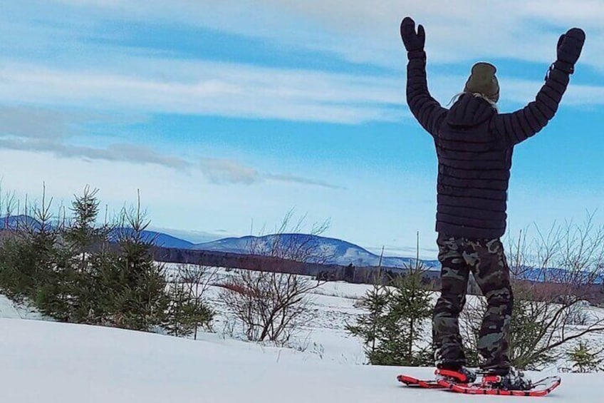 Private Snowshoeing on the Ile d'Orléans