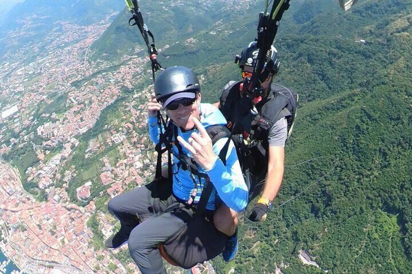 Tandem paraglider Amalfi Coast Monte Faito