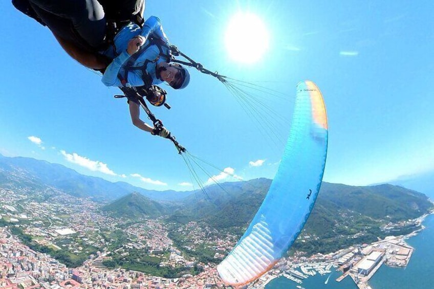 Tandem paraglider Amalfi Coast Monte Faito